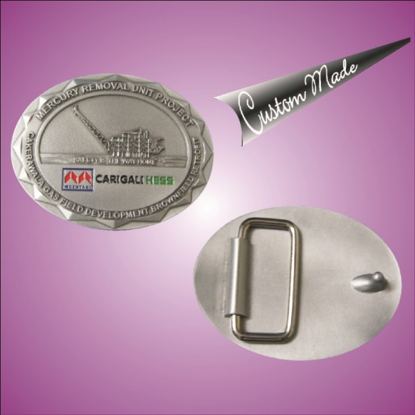 Belt Buckle - Oil and Gas Sector Oval shape Design